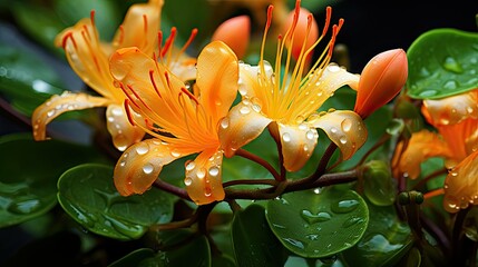 Obraz premium sweet honeysuckle flower