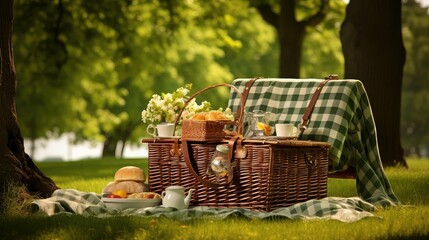 outdoors picnic baskets