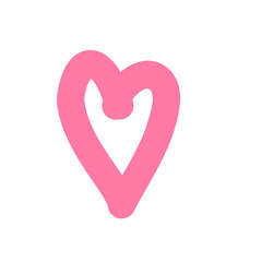 Hand Drawn Heart Brush