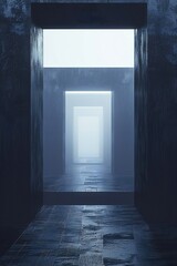 Abstract afterlife minimal background Generative Ai