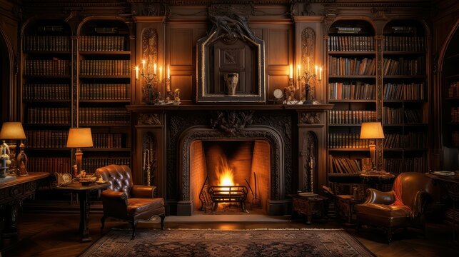 warmth fireplace library