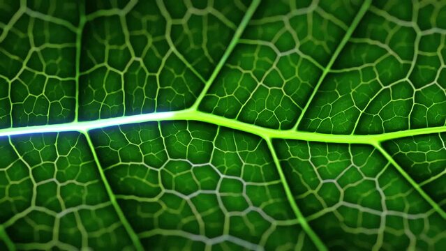 Leaf macro. Natural Biotechnology