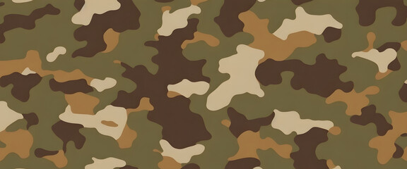 Fototapeta premium Military camouflage seamless pattern background. Brown and green camouflage pattern background.