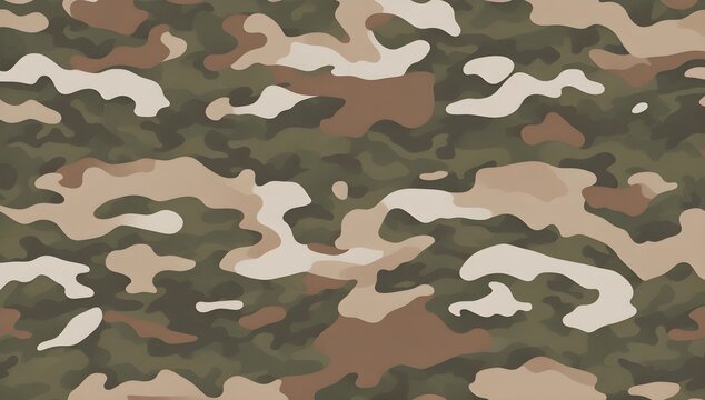 Military camouflage seamless pattern. Army camo texture for seamless wallpaper.	Camouflage pattern background.