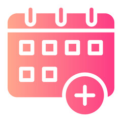 Obraz premium calendar gradient icon