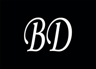 BD letter logo and monogram logo design