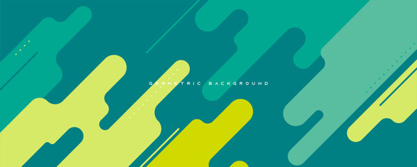Abstract dynamic green background diagonal geometric shape design vector