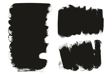 Fototapeta premium Hand Drawn Round Sponge Thick Artist Brush Long & Short Mix Background High Detail Abstract Vector Background Mix Set 