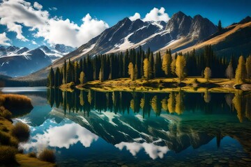 lake in the mountains
