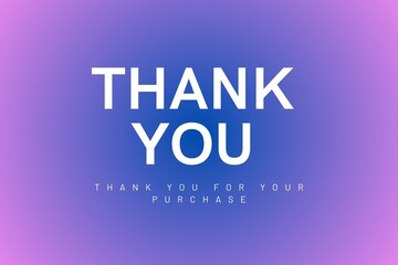 thank you for your purchase card wallpaper and negative space you can write anything 