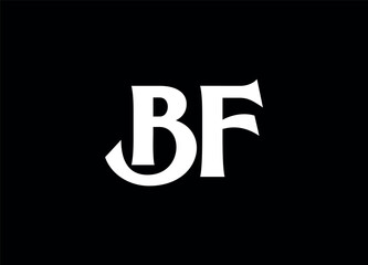 BF letter logo and monogram logo design