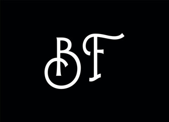 BF letter logo and monogram logo design