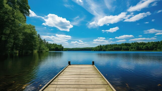 fishing boating on a lake