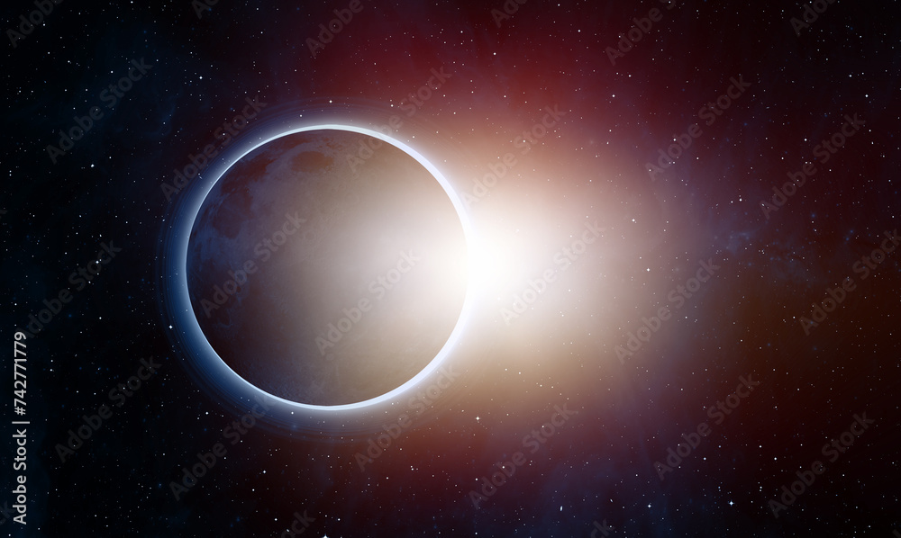 Aufkleber solar eclipse 