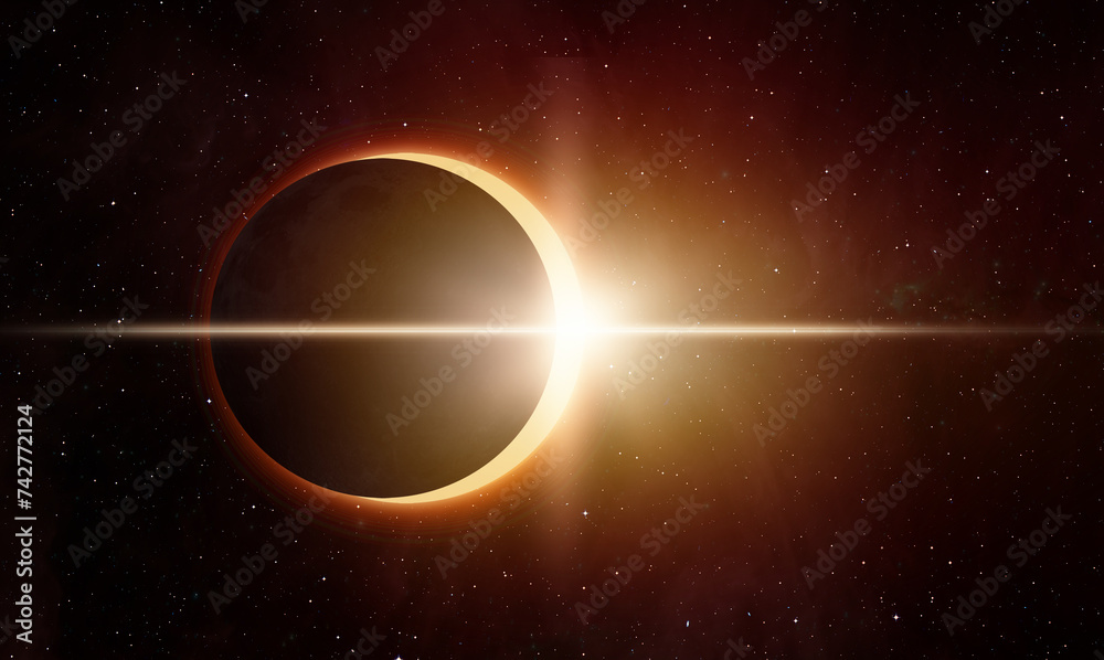 Aufkleber solar eclipse 