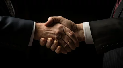 Foto op Canvas alliance handshake politics © PikePicture
