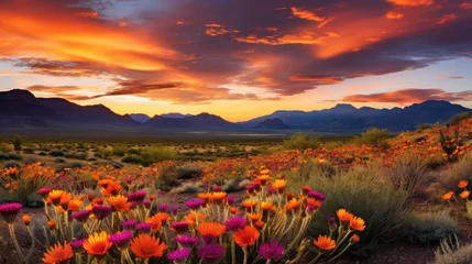 Rolgordijnen cactus flower desert © PikePicture