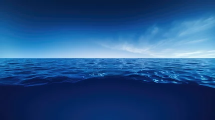 Fotobehang deep navy blue water © PikePicture