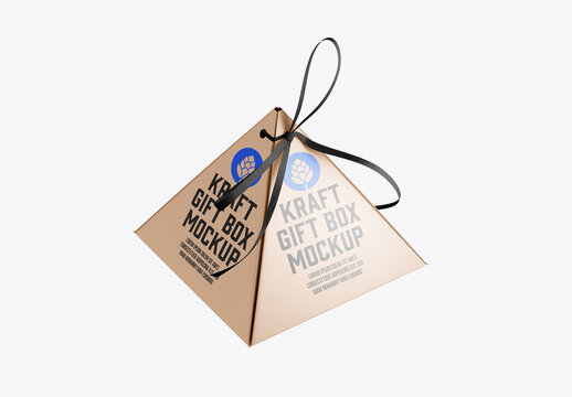 Pyramid Gift Box Mockup
