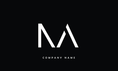 NA, AN, N, A Abstract Letters Logo Monogram