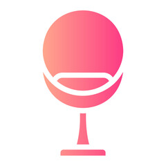 modern chair gradient icon