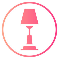 floor lamp gradient icon