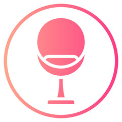 modern chair gradient icon