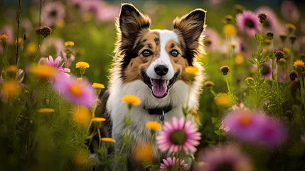 Foto op Canvas bloom dog flowers © PikePicture