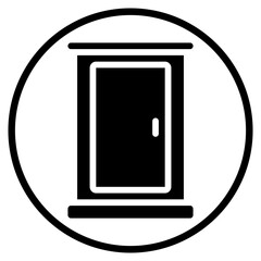 House door glyph icon