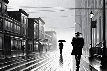 people walking in the city