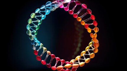 double dna strand circle