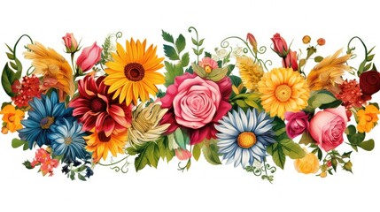 design flower border graphic