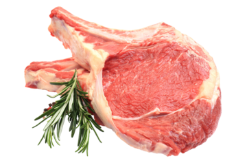 Beef steak on a white background isolated