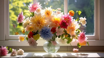 Keuken spatwand met foto daisies flowers header © PikePicture