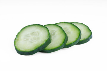 sliced ​​cucumber isolated png