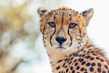 Cheetah Acinonyx jubatus staring, World Wildlife Day, March