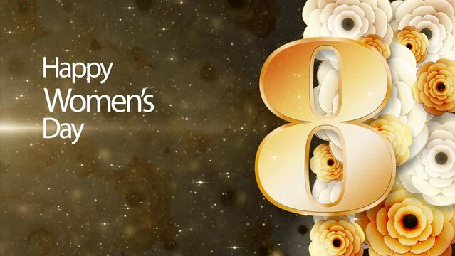 Golden Blossoms Tribute - Celebrating International Women's Day