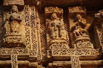 ancient rock statue of ancient people