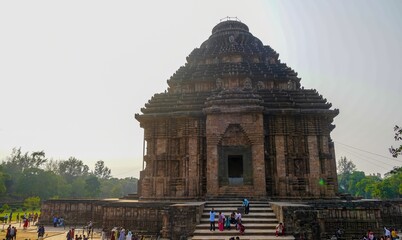 a beautiful architecture temple view ,15 feb , Konark Sun Temple , Odisha , India