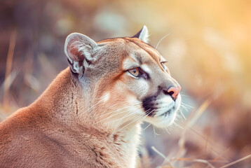 Fototapeta premium Cougar Puma concolor, World Wildlife Day, March 