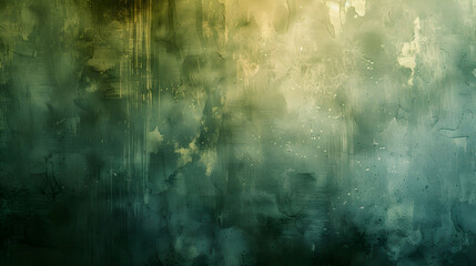 Naklejka premium The texture of an old green cement wall is used as a background..​