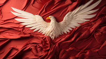 Enchanting Winged Creatures: Loving Valentine's Day Symbols and Designs with Heartfelt Art and Flyaway Feathers and Wings, generative AI