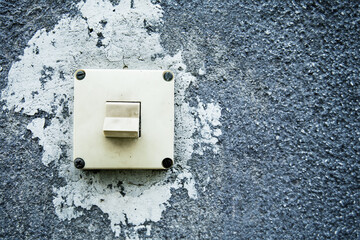 Vintage toggle switch on retro-style wallplate, a nostalgic throwback for classic home decor and a...