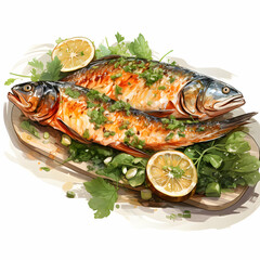 fish with lemon