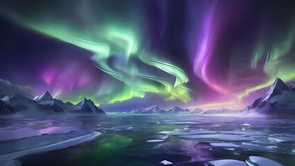 Night Skies Over the Arctic: The Aurora's Dance