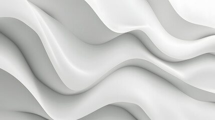 Abstract white background. Minimal geometric white background, smooth curves.