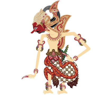 Wayang bima javanese shadow puppet