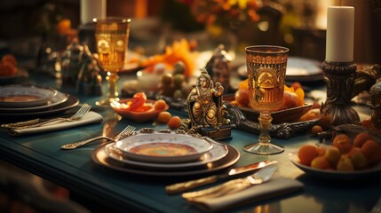 Variety of Colored Liquids in Glasses