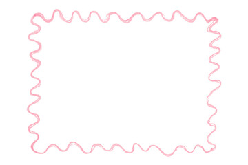 pink frame isolated on transparent background