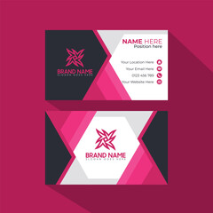 Business card design template, Clean professional business card template, visiting card, business card template.Vector Modern Creative Luxury and elegant Clean Business Card Template